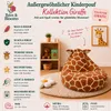 Sofa-puf dla dzieci "Żyrafa" – Dekoracyjne, miękkie Podgląd zdjęcia produktu 2