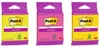 Bloc autocollant 3M Post-it Super Sticky, 76x76 mm, mélange Voir les images du produit 2