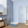 80x100x195cm Nano+ESG Sicherheitsglas Duschkabine Produktbild-Vorschau 1