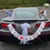Autoschmuck Hochzeit Schleife, Hochzeitsdeko Weiß Produktbild-Vorschau 6