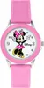 A close-up studio shot of a pink Disney Minnie Mouse watch for children. Produktbild-Vorschau