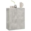 vidaXL Sideboard gris béton 60x30x75 cm Bois composite Voir les images du produit 4