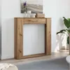vidaXL Krbová obestavba Artisan dub 100x20x100 cm materiál Náhled obrázku produktu 3