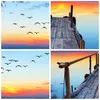 Poster - Poster ohne Rahmen - Brücke See - 70x50 cm - Wand Produktbild-Vorschau 8
