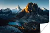 MuchoWow® Poster Morgenlicht über Berg und Kiefernwald Produktbild-Vorschau 1
