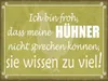 vianmo Holzschild 30x40 cm froh meine Hühner nicht sprechen Produktbild-Vorschau 1