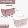 3 Aufbewahrungsboxen mit Deckel und Rollen 50L - Produktbild-Vorschau 2