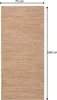 Teppichläufer - 75x160 cm - Beige - Waschbar - Rutschfest - Produktbild-Vorschau 6