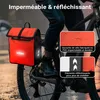 Wiltec Sacoche étanche pour porte-bagages rouge – capacité Voir les images du produit 7