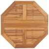 A top-down view of an octagonal wooden table. Produktbild-Vorschau