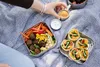 ECO Brotbox- Cube Box XL - Edelstahl Lunchbox zweilagig Produktbild-Vorschau 4