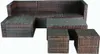 vidaXL 4-tlg. Garten-Lounge-Set mit Auflagen Poly Rattan Produktbild-Vorschau 6