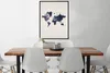 MuchoWow® Gerahmtes Poster Weltkarte - Galaxie - Weiß 60x80 Produktbild-Vorschau 2