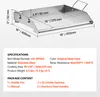SucceBuy Piastra piatta in acciaio inox per barbecue, Anteprima dell’immagine prodotto 7