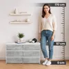 Kleine Kommode AKORD CL100 Weiß, Beton 100 cm 6 Schubladen Produktbild-Vorschau 2