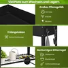 Collage of images showing features of a raised garden bed. Voir les images du produit