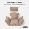 HOMESCAPES Hängesessel-Kissen Outdoor beige mit Kopfstütze, Produktbild-Vorschau 4