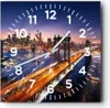 Wanduhr - Quadrat - Glasuhr - Usa amerika new york Produktbild-Vorschau 1