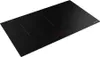 A black induction hob with red digital controls. Podgląd zdjęcia produktu