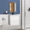 Waschtisch mit Unterschrank 50cm Alast Badmöbel Set Weiß Produktbild-Vorschau 4