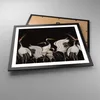 Gerahmtes Poster - Schwarzer Rahmen - Kraniche Vögel Produktbild-Vorschau 3