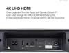 A close-up view of the back panel of a soundbar, showing various input and output ports, with marketing text above. Anteprima dell’immagine prodotto
