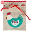 Sass & Belle Ostersäckchen aus Leinen mit Patchwork Henne Produktbild-Vorschau 2