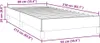 vidaXL Letto a molle senza materasso grigio scuro 90x210 cm Anteprima dell’immagine prodotto 6