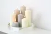 Fink CANDLE, getauchte Stumpenkerze, Paraffin, creme, L. 8 Produktbild-Vorschau 5