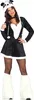 A woman is posing in a panda costume. Produktbild-Vorschau