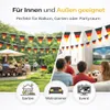 XXL Deutschland Wimpelkette 25 Meter – Schwarz Rot Gold Produktbild-Vorschau 2