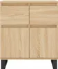 vidaXL Příborník Sonoma Dub 60x35x70 cm výrobek ze dřeva Náhled obrázku produktu 5