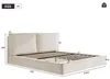 Letto imbottito Flieks 160x200 cm con testiera imbottita, Anteprima dell’immagine prodotto 3