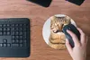MuchoWow® Mauspad Mousepad Katze - Schnauzbart - Hipster Produktbild-Vorschau 4