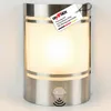 Grafner Design Edelstahl Wandlampe mit Bewegungsmelder und Produktbild-Vorschau 1