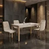 Homestyle4u Esstisch 160-200x80 cm ausziehbar Beige Grau Produktbild-Vorschau 15