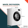 homeX WF814H1A-W Waschmaschine 8kg, Frontlader - 1.400 Produktbild-Vorschau 9
