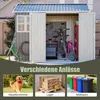 GIHAUVIA Gerätehaus Metall mit Fundament mit Fenster Produktbild-Vorschau 6