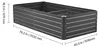 Aiuola rialzata in metallo SucceBuy 2032x1016x470 mm, Anteprima dell’immagine prodotto 8