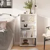 KOMTO Bücherregal  60 cm breit, Weiß, Bücherregal mit 4 Produktbild-Vorschau 3