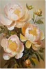 Leinwandbild Pfingstrosen Gemalte Blumen Natur 70x100 Feeby Produktbild-Vorschau 3
