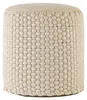 Pouf in Lana Ø40 H45, pouf da esterno vegano, impermeabile, Anteprima dell’immagine prodotto 2