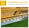 Hasenstall Kaninchenstall aus Holz mit aufklappbarem Dach, Produktbild-Vorschau 5