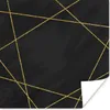 MuchoWow® Poster Geometrisches Muster aus goldenen Linien Produktbild-Vorschau 1
