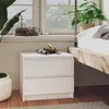 vidaXL Noční stolky 2 ks. Bílý 50x39x43,5 cm výrobek ze Náhled obrázku produktu 5