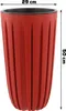 Vysoký kvetináč, vložka H 50 cm, červený, okrúhly, Náhľad obrázku produktu 2