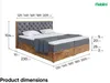MEBLINI Boxspringbett mit Bettkasten - Gepolstert Produktbild-Vorschau 7