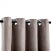 vidaXL Verdunkelungsvorhänge mit Metallösen 2 Stk. Taupe Produktbild-Vorschau 4