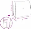 vidaXL Coussin de dossier brun 60 x 24 x 50 cm velours Voir les images du produit 8