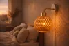 LUXOLAR LED Wandleuchte Rattan Boho Beige/Grau E27 60W - Produktbild-Vorschau 2